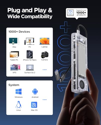 ORICO 40Gbps M.2 NVMe SSD Cooling Enclosure