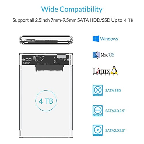 ORICO USB 3.1 to SATA SSD Hard Drive Enclosure