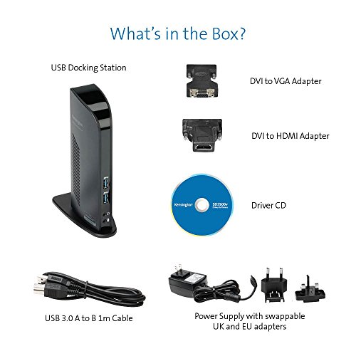 Kensington USB 3.0 Dual Display Laptop Docking Station