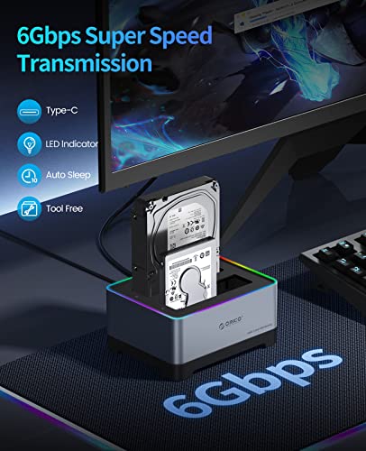 ORICO RGB USB 3.2 Hard Drive Docking Station