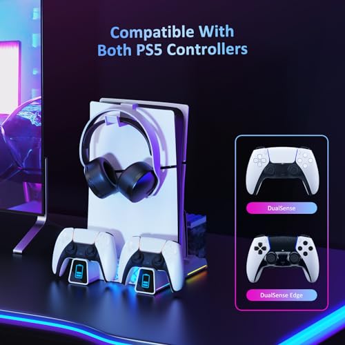 NexiGo PS5 Silent Cooling Stand with RGB Light