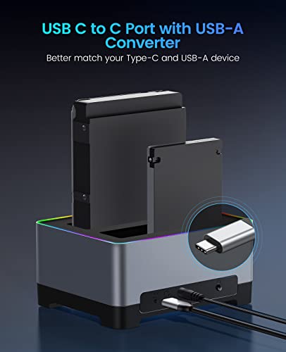 ORICO RGB USB 3.2 Hard Drive Docking Station