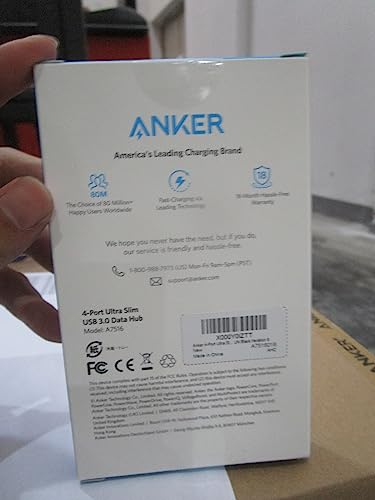 Anker 4-Port USB 3.0 Hub with Extended Cable