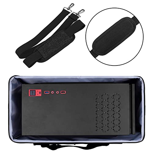 CURMIO Double-Layer Laptop Carrying Case - Black