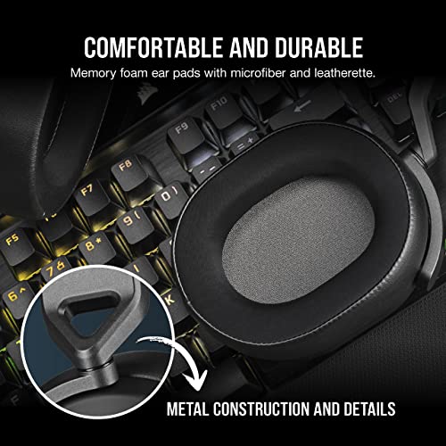 CORSAIR HS65 Surround Wired Gaming Headset - Carbon