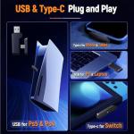 Ozeino Wireless Gaming Headset with RGB Lighting