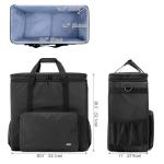 CURMIO Double-Layer Laptop Carrying Case - Black