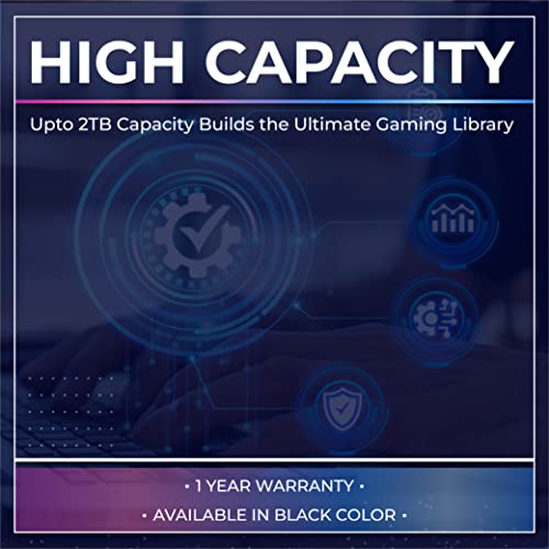 1TB Portable Gaming Hard Drive for Console & PC