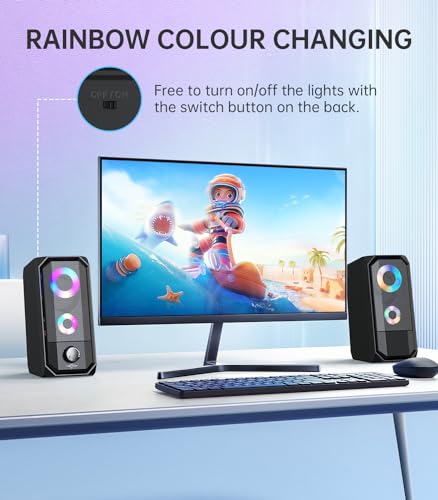 RGB Gaming Speakers for Desktop and Laptops