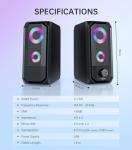 RGB Gaming Speakers for Desktop and Laptops