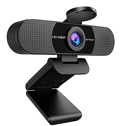 1080P Streaming Webcam with Microphone and Privacy Cover