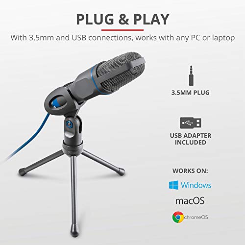 Trust 23790 Mico USB Microphone with Tripod Stand