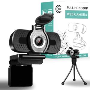 High-Definition Webcam with Privacy Cover & Tripod