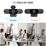 1080P Streaming Webcam with Microphone and Privacy Cover