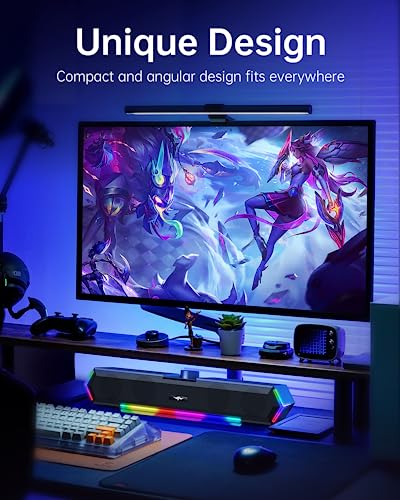 Bazivve V30 RGB Portable Gaming Soundbar Speakers