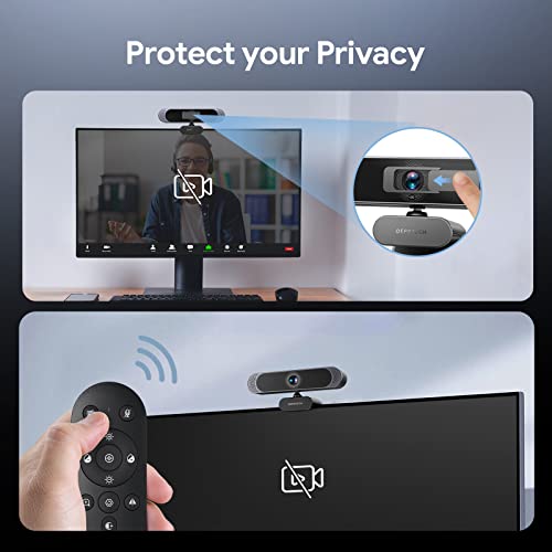 DEPSTECH 4K Ultra HD Streaming Webcam with Microphones