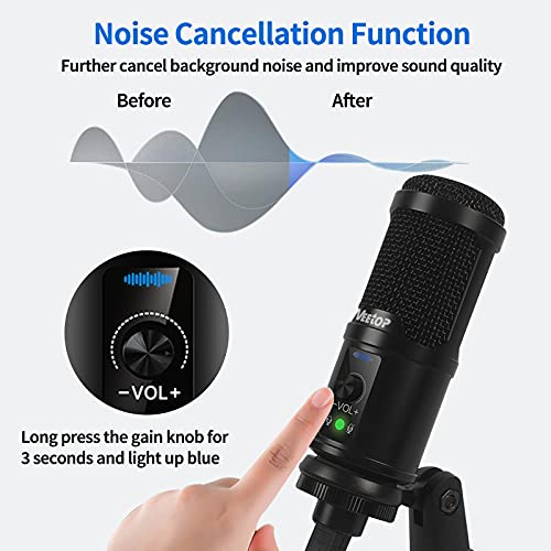 Veetop USB Condenser Microphone for Gaming & Streaming