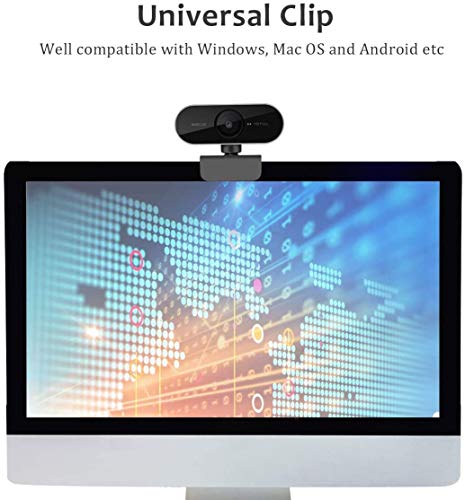 1080P Webcam with Microphone and Tripod Setup