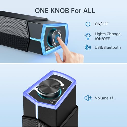 Bazivve V18 Plus RGB Bluetooth Gaming Speakers