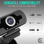 High-Definition Webcam with Privacy Cover & Tripod