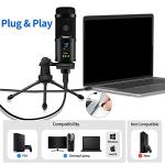 Veetop USB Condenser Microphone for Gaming & Streaming