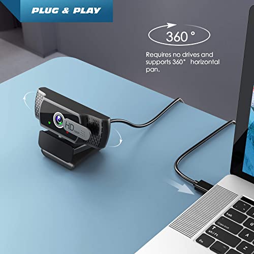 1080P FHD Webcam with Microphone for Gaming