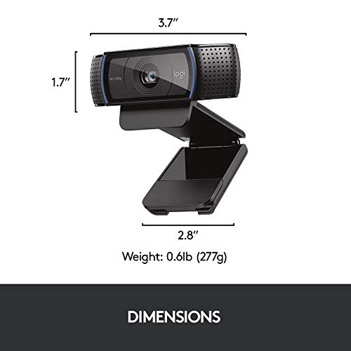 Logitech C920 HD Pro Webcam for Streaming
