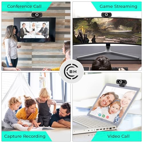 High-Definition Webcam with Privacy Cover & Tripod