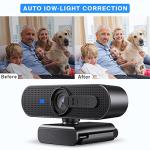 ASHU 1080P HD Webcam with Dual-Mic & Autofocus