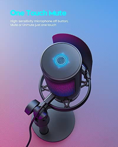 COCONISE USB Gaming Microphone with RGB Features