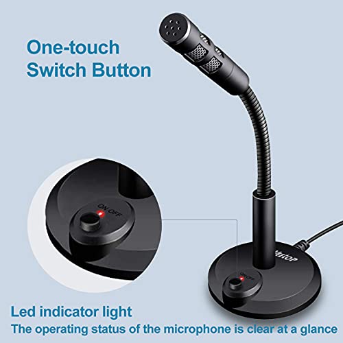 Veetop Omnidirectional USB Microphone for Gaming and Chat