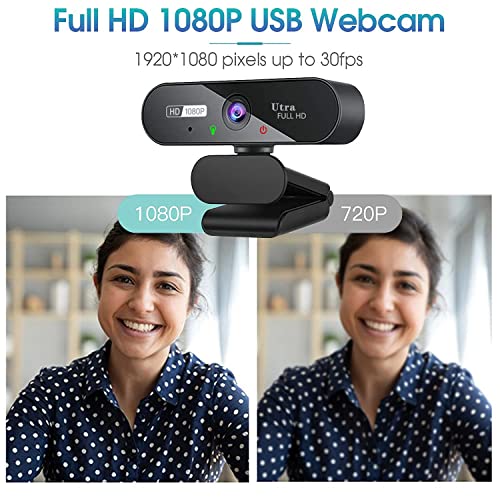 ARVIEMI 1080P HD Webcam with Tripod & Microphone