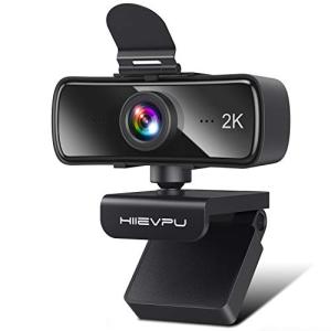 Hiievpu 2K USB Webcam with Microphone for Gaming