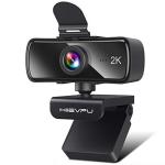 Hiievpu 2K USB Webcam with Microphone for Gaming