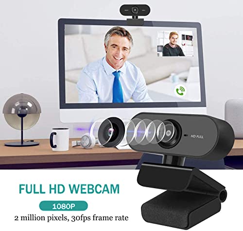 Full HD 1080P Webcam with Microphone for Gaming