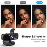 Hiievpu 2K USB Webcam with Microphone for Gaming