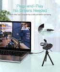 ARVIEMI 1080P HD Webcam with Tripod & Microphone