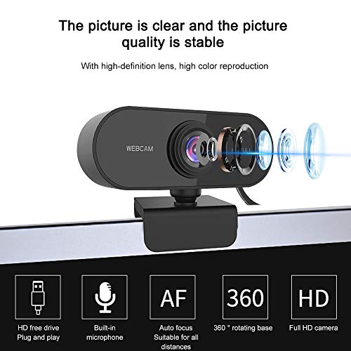 Dewanxin 1080P HD Streaming Webcam with Microphone