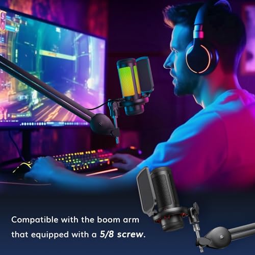TONOR RGB Gaming USB Microphone for Streaming