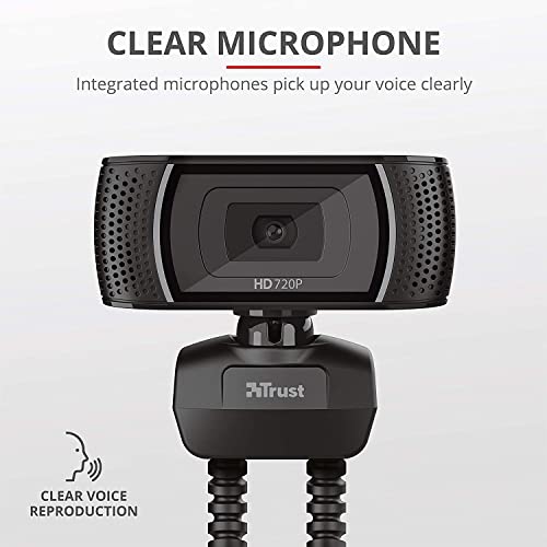 Trust Trino HD Webcam with Microphone - Black