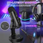Zealsound USB Condenser Microphone for Gaming & Streaming