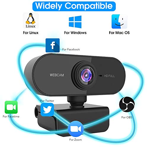 Dewanxin 1080P HD Streaming Webcam with Microphone