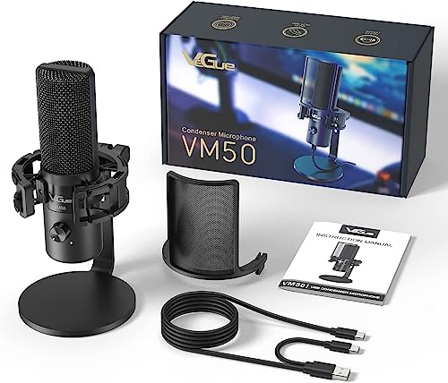 VeGue USB Condenser Microphone with Headphone Output