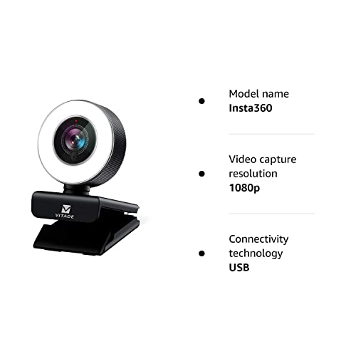 Vitade 960A HD 1080P Webcam with Microphone
