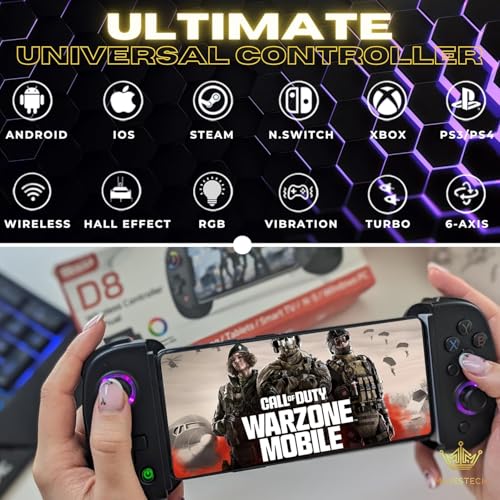 MAJESTECH D8 Wireless Gaming Controller for Mobile Devices