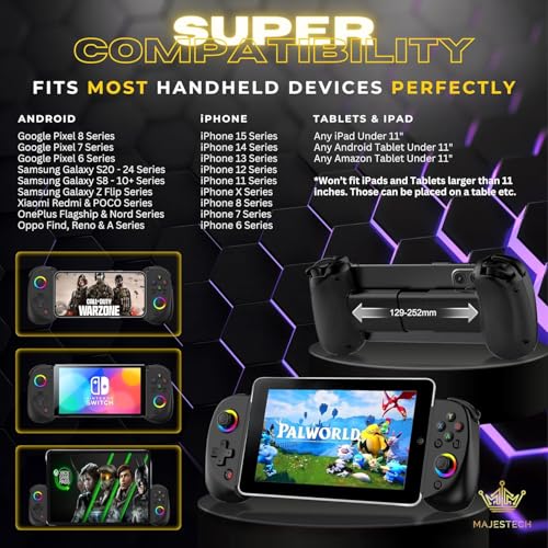 MAJESTECH D8 Wireless Gaming Controller for Mobile Devices