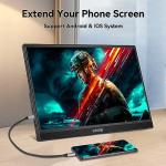 HTNZIR 15.6" 144Hz Portable Gaming Monitor