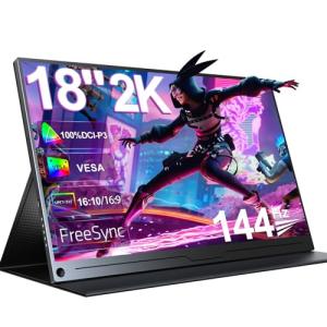 UPERFECT 18" 144Hz Portable Gaming Monitor 2K
