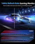 UPERFECT 18" 144Hz Portable Gaming Monitor 2K