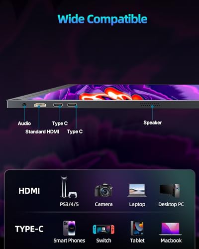 UPERFECT 18" 144Hz Portable Gaming Monitor 2K